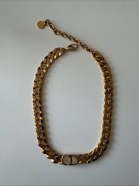 Dior Gold Chain Necklace 100% authentic